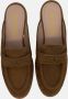 Pinko Suede Logo Mules Sandalen Brown Dames - Thumbnail 8