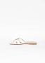 Pinko Witte Leren Sandalen Lente Zomer Collectie White Dames - Thumbnail 3