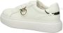 Pinko Low-Top Sneakers Panelled White Calf Leather Sneakers With Love Bir in wit - Thumbnail 9