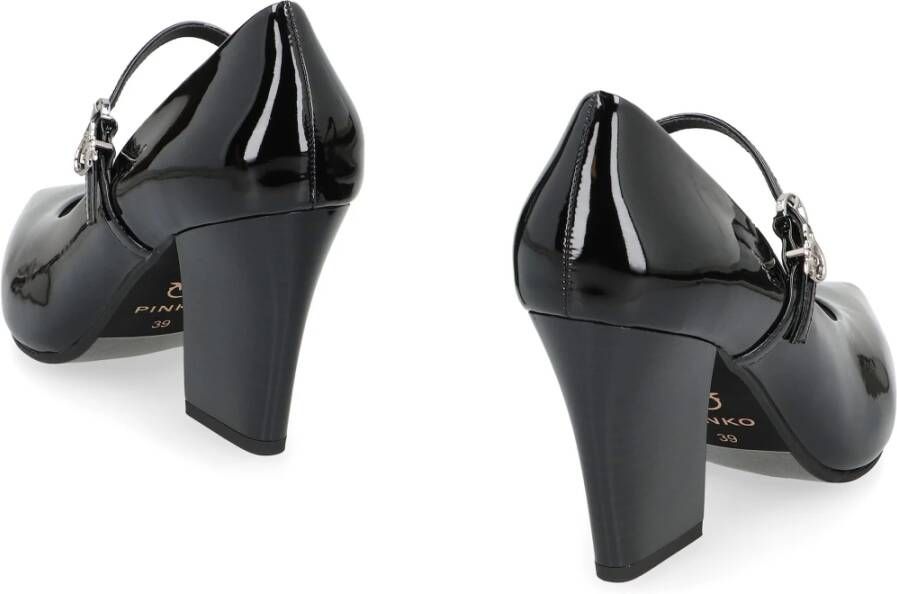 Pinko Glanzende Leren Pumps met Puntige Neus - Foto 2