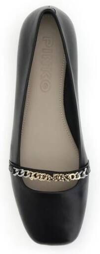 Pinko Leren Ballerina's met Metalen Detail