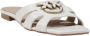 Pinko Witte Leren Sandalen Lente Zomer Collectie White Dames - Thumbnail 27