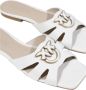 Pinko Witte Leren Sandalen Lente Zomer Collectie White Dames - Thumbnail 31