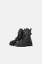 Pinko Leren enkellaarzen met logoriem Black Dames - Thumbnail 16
