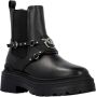 Pinko Zwarte Leren Enkellaarzen Elastisch Black Dames - Thumbnail 7