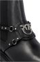 Pinko Zwarte Leren Enkellaarzen Elastisch Black Dames - Thumbnail 9