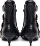 Pinko Leren Platte Schoenen Black Dames - Thumbnail 3
