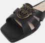 Pinko Zwarte Leren Sandalen Collectie Lente Zomer Black Dames - Thumbnail 7
