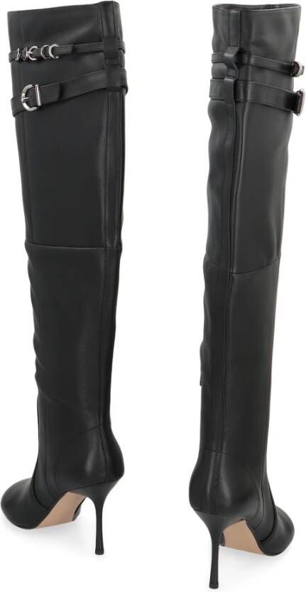 Pinko Leren Stiletto Laarzen