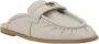 Pinko Loafer-Stijl Leren Muiltjes met Love Birds Plaque Beige Dames - Thumbnail 2