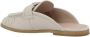 Pinko Loafer-Stijl Leren Muiltjes met Love Birds Plaque Beige Dames - Thumbnail 3