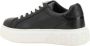 Pinko Zwarte Leren Sneakers Love Birds Logo Black Dames - Thumbnail 4