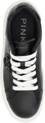pinko Logo Platform Sneakers Urban Style Black Dames