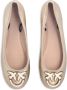 Pinko Love Birds Almond Toe Platte Schoenen Beige Dames - Thumbnail 4