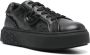 Pinko Zwarte Leren Sneakers voor Vrouwen Black Dames - Thumbnail 4