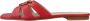 Pinko Marli Slipper Sliders Red Dames - Thumbnail 4