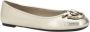 Pinko Metallic Finish Ballerina's met Iconic Logo Gray Dames - Thumbnail 3