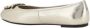 Pinko Metallic Finish Ballerina's met Iconic Logo Gray Dames - Thumbnail 4