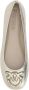 Pinko Metallic Finish Ballerina's met Iconic Logo Gray Dames - Thumbnail 5