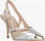 Pinko Metallic Hoge Hakken Pumps met Love Birds Detail Yellow Dames - Thumbnail 2