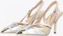Pinko Metallic Hoge Hakken Pumps met Love Birds Detail Yellow Dames - Thumbnail 6