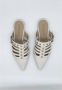 Pinko Slippers & Mules Pointed-Toe Sabot With Cut-Out Insert in wit - Thumbnail 10