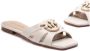 Pinko Witte Leren Sandalen Lente Zomer Collectie White Dames - Thumbnail 23