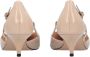 Pinko Beige Leren Pumps met Verstelbare Band Beige Dames - Thumbnail 11