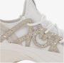 Pinko Rhinestone Nylon Lace-Up Sneakers - Thumbnail 2