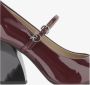 Pinko Rode leren pumps met hak - Thumbnail 2