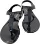 Pinko Platte Sandalen Love Birds Logo Zwart Black Dames - Thumbnail 3