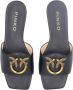 Pinko Leren Instappers met Love Birds Logo Black Dames - Thumbnail 23