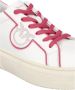 Pinko Witte Leren Sneakers met Contrastafwerking en Rubberen Zool White Dames - Thumbnail 5