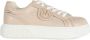Pinko Sneakers van geperst leer met Love Birds Beige Dames - Thumbnail 3