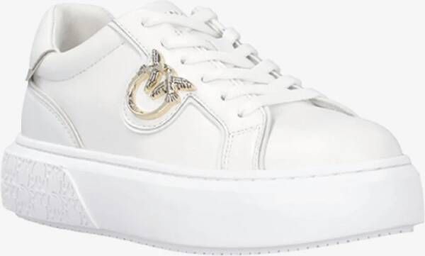 pinko Witte Sneaker Yoko 01 White Dames