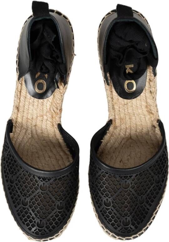 pinko Stijlvolle Espadrilles Patty Black Dames