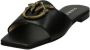 Pinko Leren Instappers met Love Birds Logo Black Dames - Thumbnail 17