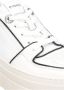 Pinko Contrasterende Leren Platform Sneakers White Dames - Thumbnail 5