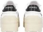 Pinko Contrasterende Leren Platform Sneakers White Dames - Thumbnail 6