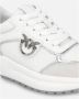 Pinko Witte Leren Sneakers Lente Zomer Collectie White Dames - Thumbnail 14