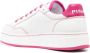Pinko Leren en stoffen sneakers met Love Birds Diamond Cut logo Pink Dames - Thumbnail 5