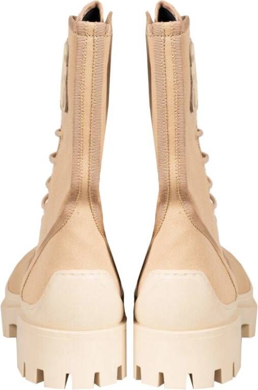 pinko Stijlvolle Veterschoenen Beige Dames