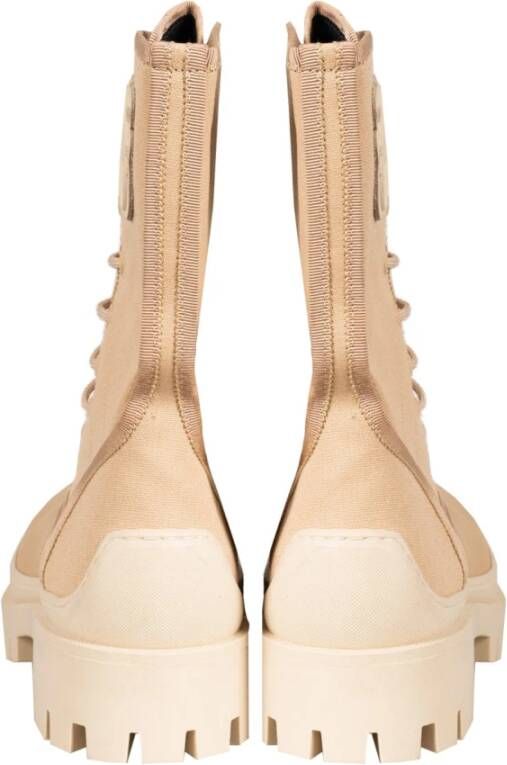 pinko Stijlvolle Veterschoenen Beige Dames