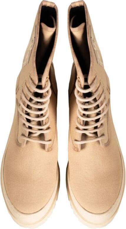 pinko Stijlvolle Veterschoenen Beige Dames