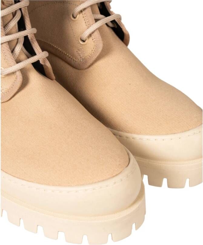 pinko Stijlvolle Veterschoenen Beige Dames