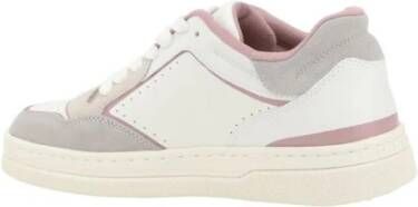 pinko Stijlvolle Veterschoenen met Geperforeerde Neus White Dames