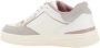 Pinko Stijlvolle Veterschoenen met Geperforeerde Neus White Dames - Thumbnail 5