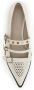 Pinko Pointed Toe Leather Shoes in beige - Thumbnail 3
