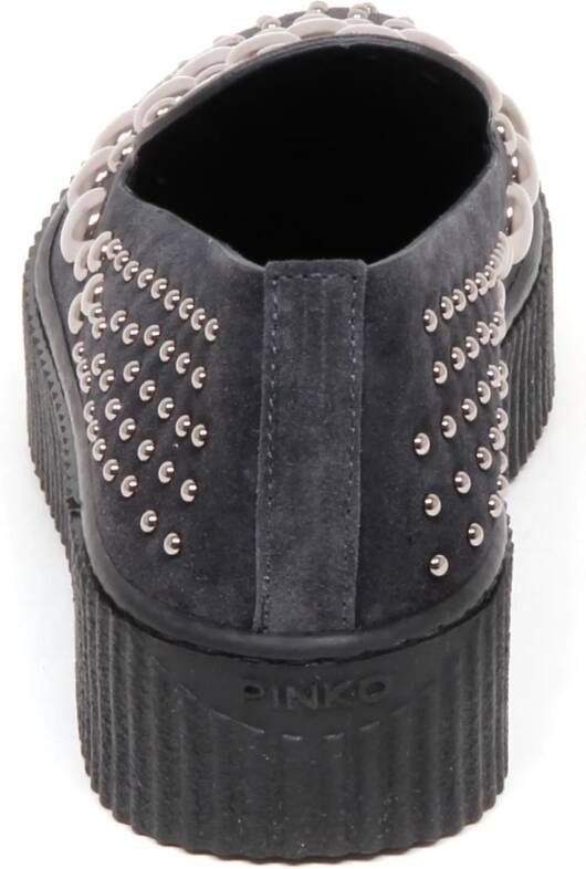 Pinko Studded Slip-On Schoenen Donkergrijs