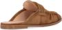 Pinko Suede Logo Mules Sandalen Brown Dames - Thumbnail 3